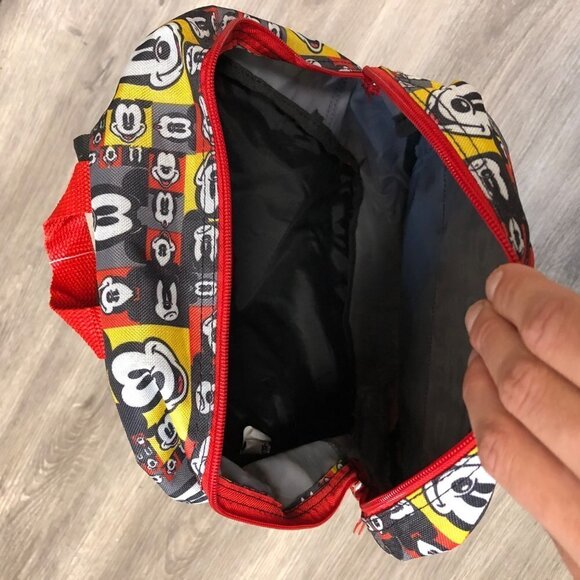 NWT Walt Disney World Backpack Mickey Mouse Black Red Yellow School Bookbag Bag main image 12